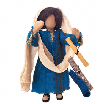 Frau im besonderen türkisen Kleid